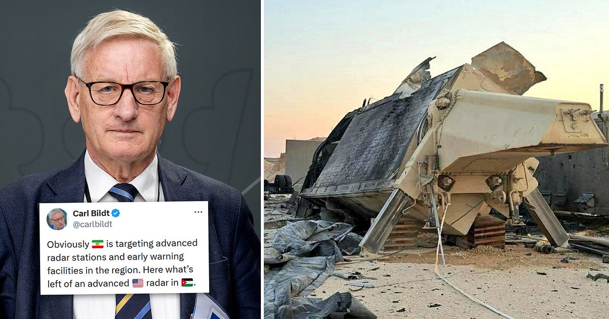 Bildt kritiseras f&ouml;r &rdquo;AI-bild&rdquo; &ndash; men den &auml;r &auml;kta