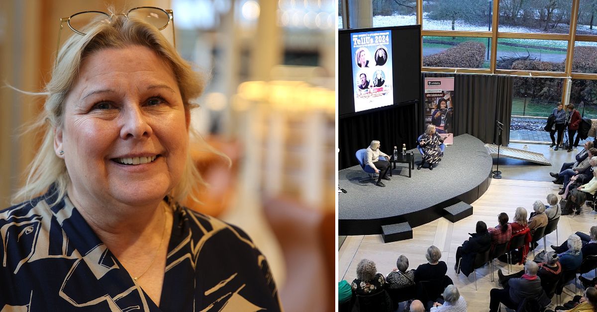 Författaren Ruth Kvarnström-Jones talade på bokfestival i Linköping ...