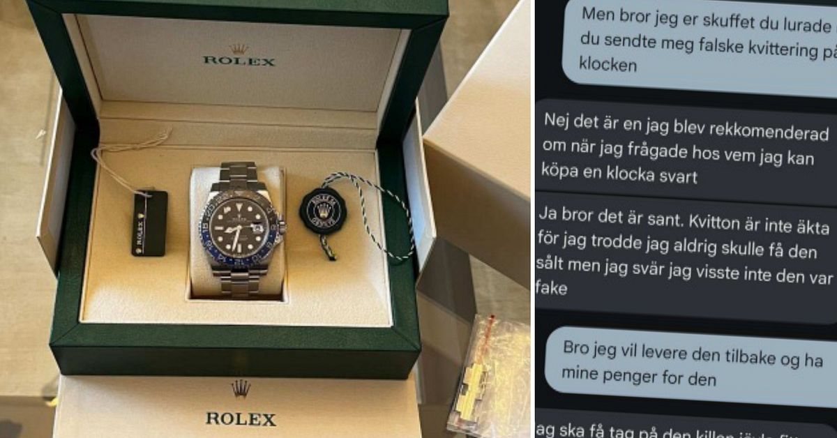 21-åring sålde Rolexkopia för 100 000 – misstänks för bedrägeri