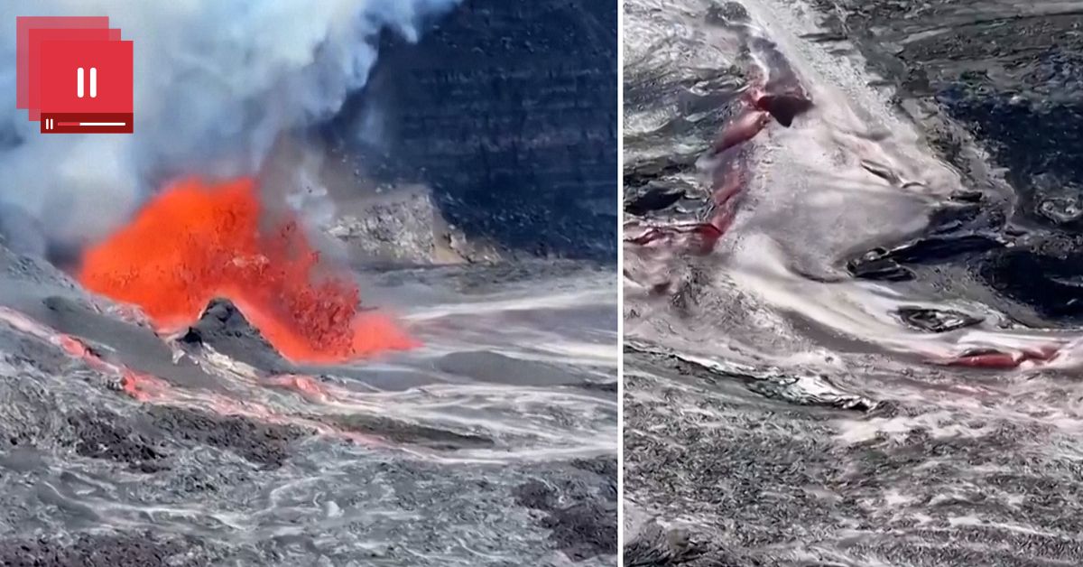 Lava eller vatten – experten förklarar ovanliga vulkanfenomenet på Hawaii