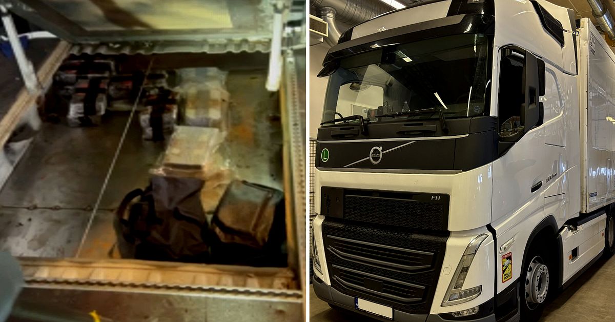 Tullen upptäckte lönnfack med 31 kilo kokain i lastbil vid Öresundsbron