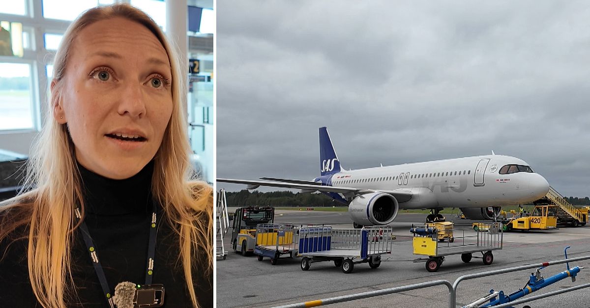 Efter tågstoppet i norr – högt tryck på flyget i Umeå
