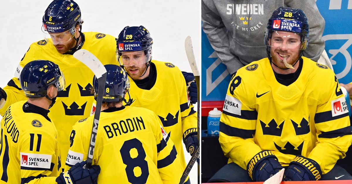 Tre Kronor tog femte raka – efter tre mål av Elias Lindholm