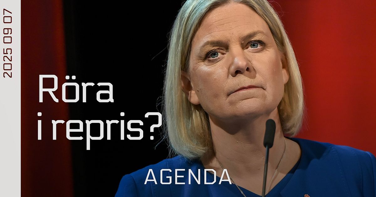 Magdalena Andersson (S) frågas ut i Agenda – svarar inte om V