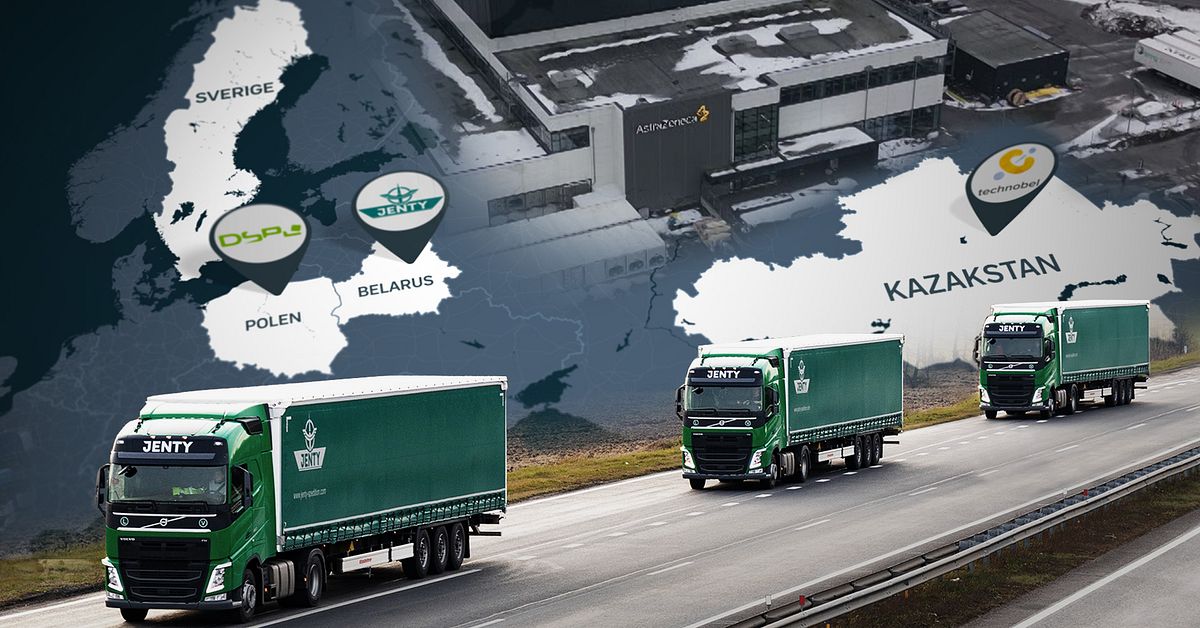 F&ouml;rbjudet &aring;keri kopplas till transporter &aring;t Astra Zeneca