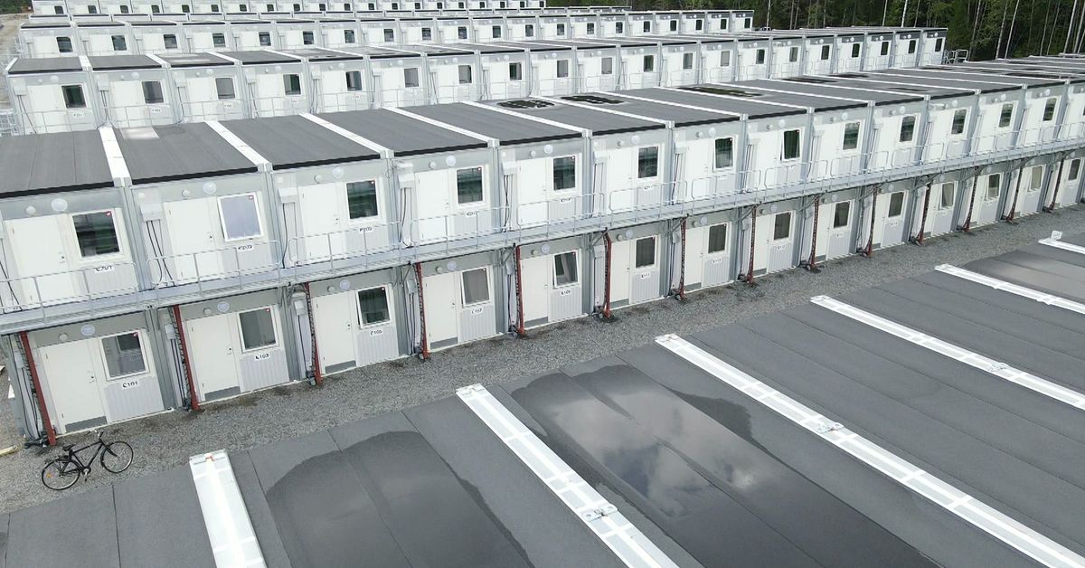 Gigantiska modulbyn i Skellefteå drabbas hårt av konkursen