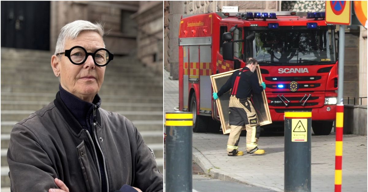 Efter brand på Konstakademien: ”Konsten har klarat sig förhållandevis bra”