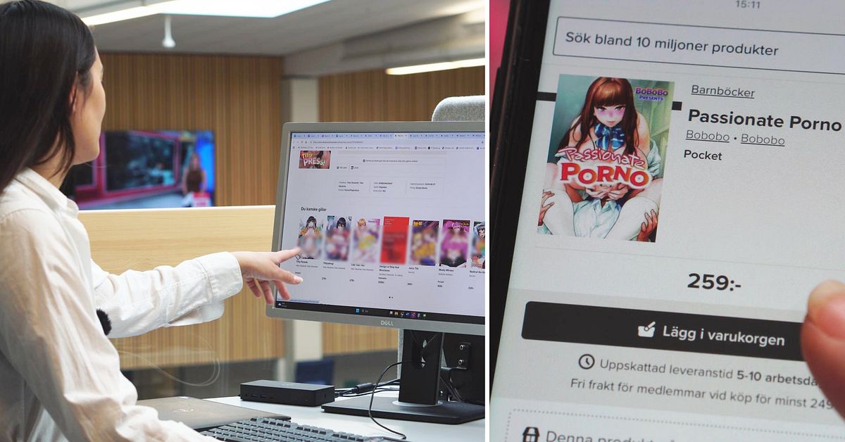 Tecknad pornografi marknadsfördes till barn på Akademibokhandeln