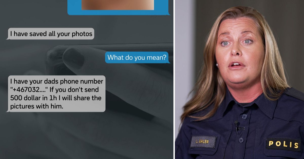 Polisens larm: Fler unga blir utpressade för nakenbilder