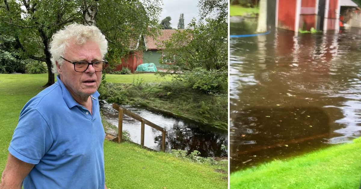 Kennerts källare i Norrhult  fylldes av vatten – ”Det sprutade som fontäner”