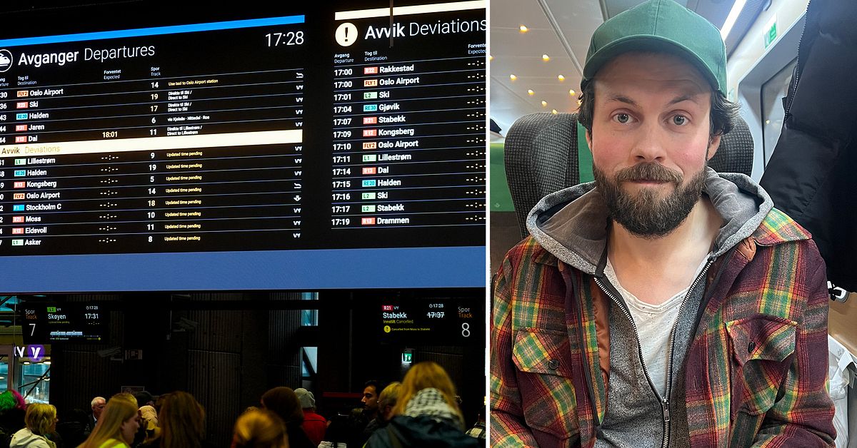 Problem hos Telenor stoppade t&aring;gen i Norge