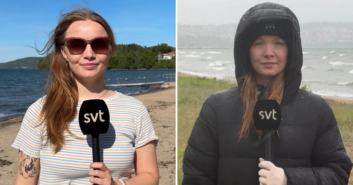 Temperaturen föll från 25 till 5 grader på två dagar