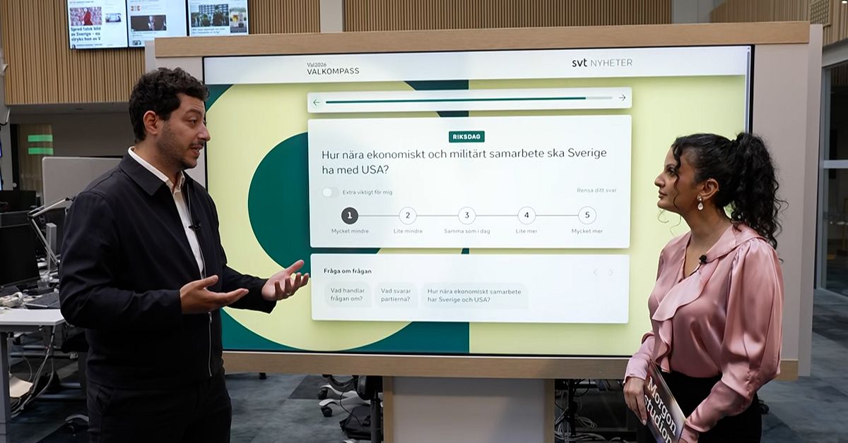SVT:s valkompass igång – så fungerar den