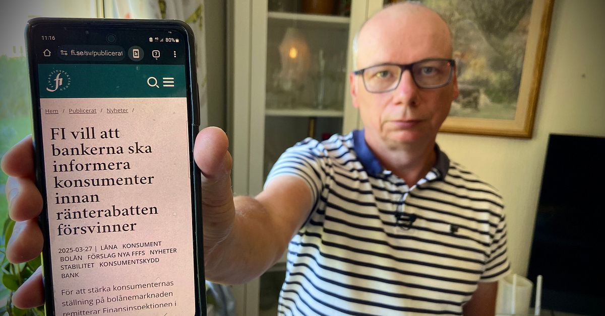 Banken slopade Eriks ränterabatt i smyg – ”Förväntar mig rabatt på lånen”