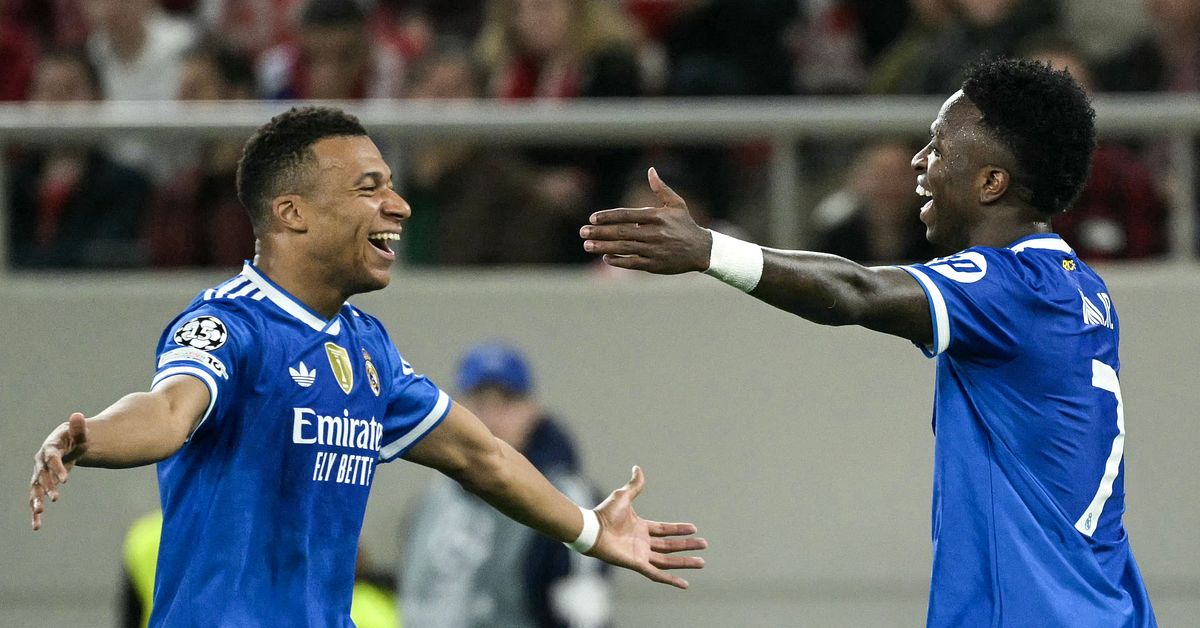 サッカー：キリアン・ムバッペがレアル・マドリードで7分間でハットトリックを達成