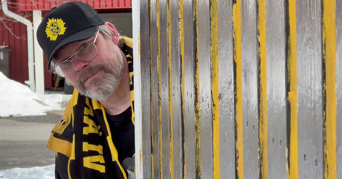Hockey fever before Skellefteå AIK’s match – Tore painted the house black and yellow: “Shows who you stand for”