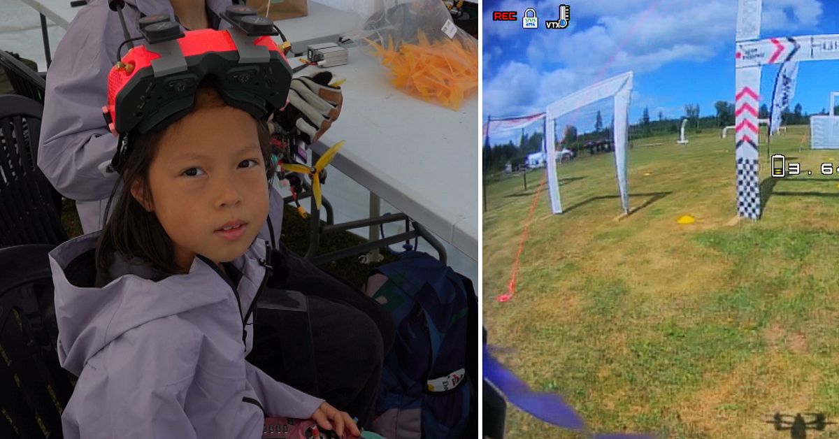 Här flyger 8-åringen i över 100 km/tim – deltar i internationell drönartävling
