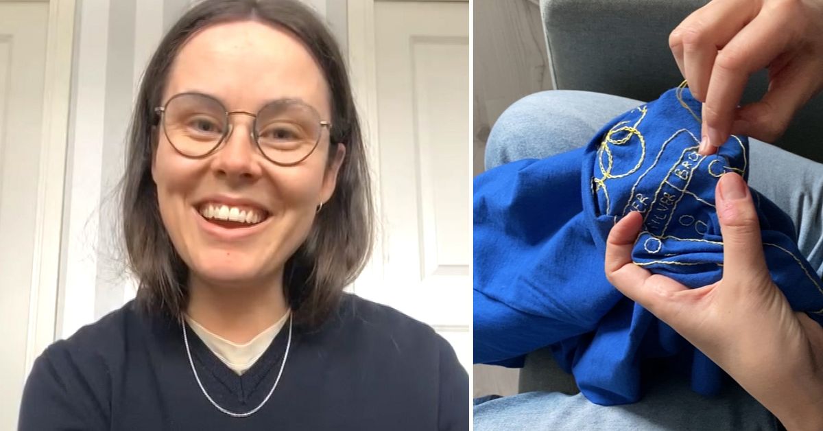 Maja g&ouml;r egen OS-tr&ouml;ja &ndash;broderar in alla svenska medaljer