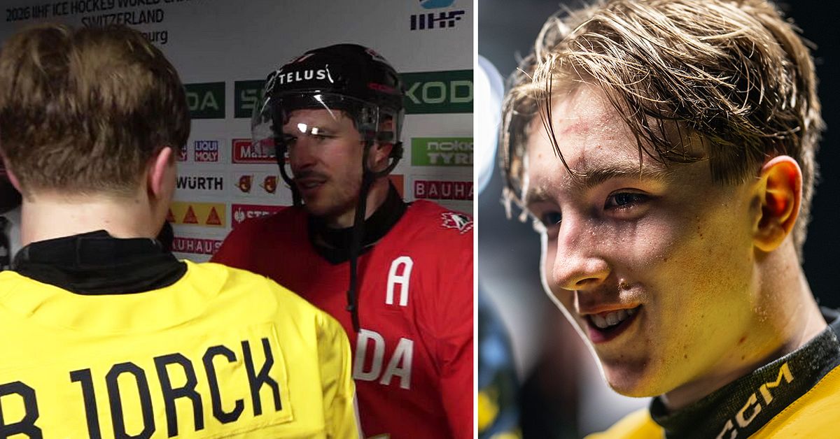 Efter virala klippet &ndash; Viggo Bj&ouml;rck har f&aring;tt Sidney Crosbys klubba