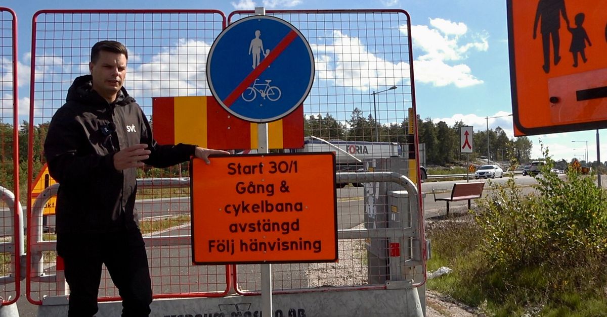 Se livsfarliga genvägen över E4 som får Trafikverket att ryta till