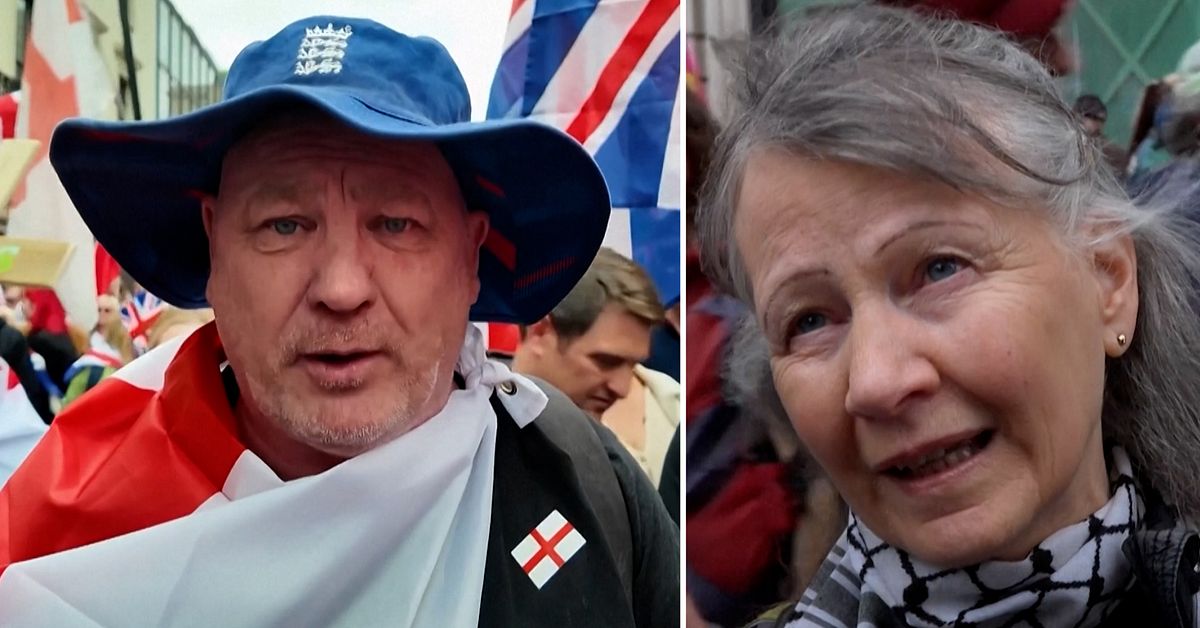 &Ouml;ver 30 gripna efter dubbla demonstrationer i London
