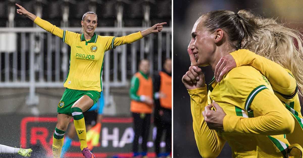 Hattrickshow av Ellen Wangerheim mot norska Brann