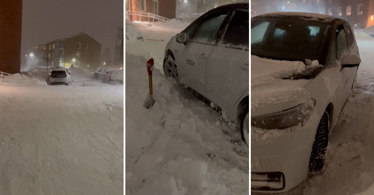 H&auml;r k&ouml;r hemtj&auml;nstpersonalen fast &ndash; sv&aring;rt med framkomligheten i Sundsvall