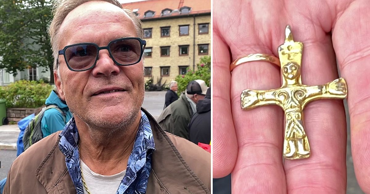 Crister har med sig vikingakors – Antikrundan i Härnösand