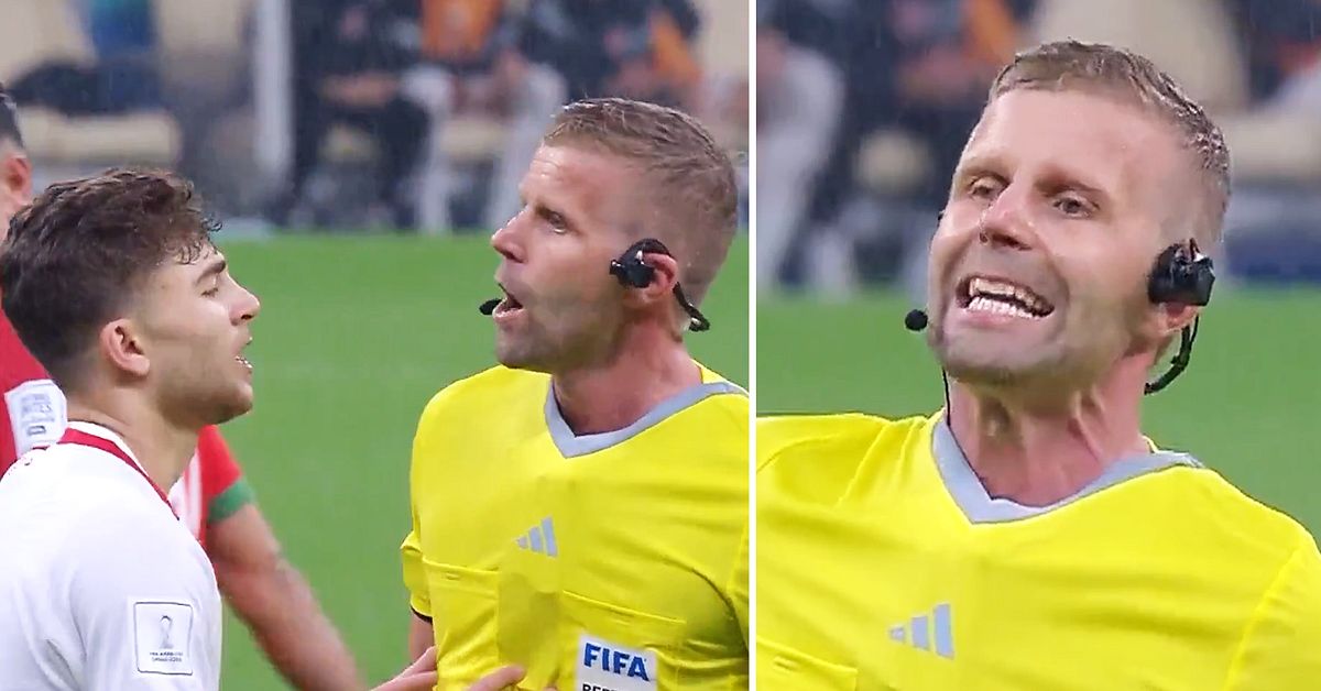 Virala bilderna p&aring; domaren Glenn Nyberg &ndash; h&auml;r pratar han arabiska