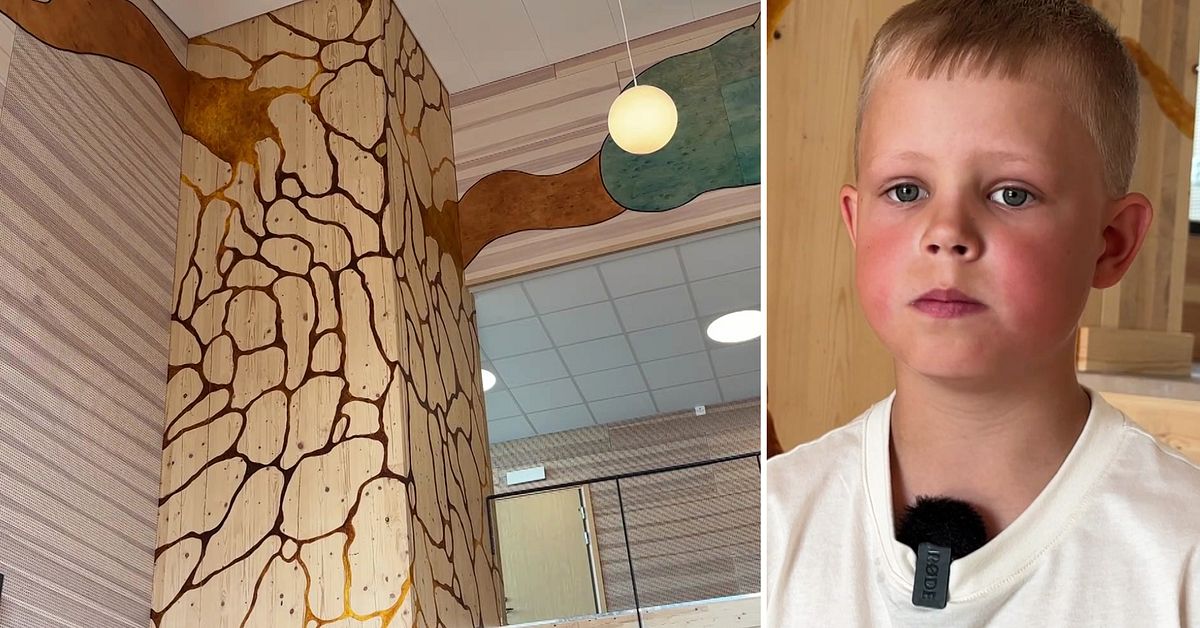 Sigge, 8, om nya konsten på Ås skola: ”Ser ut som 