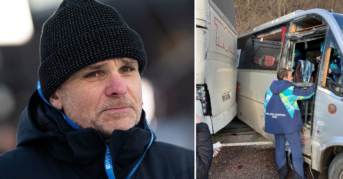 Anders Blomquist fick l&auml;tta skador i busskollision