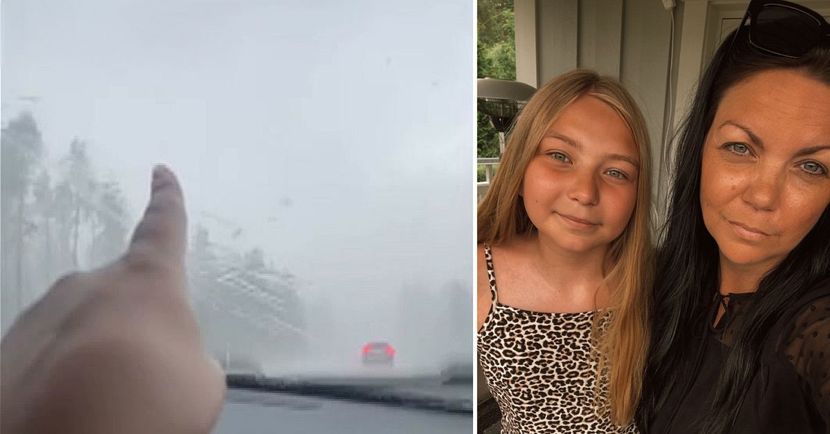 12-åriga Wilda och hennes mamma mötte tromben: ”Började skaka och gråta”