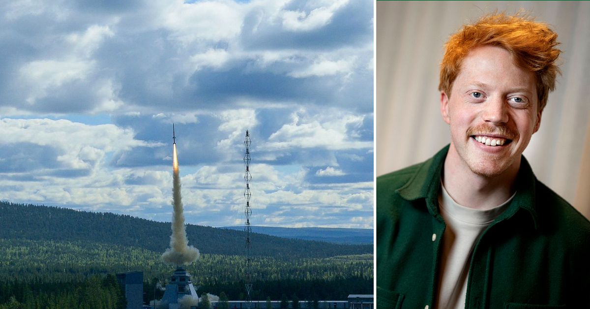 Se Mauris r&ouml;da h&aring;rstr&aring;n skickas till rymden fr&aring;n Kiruna