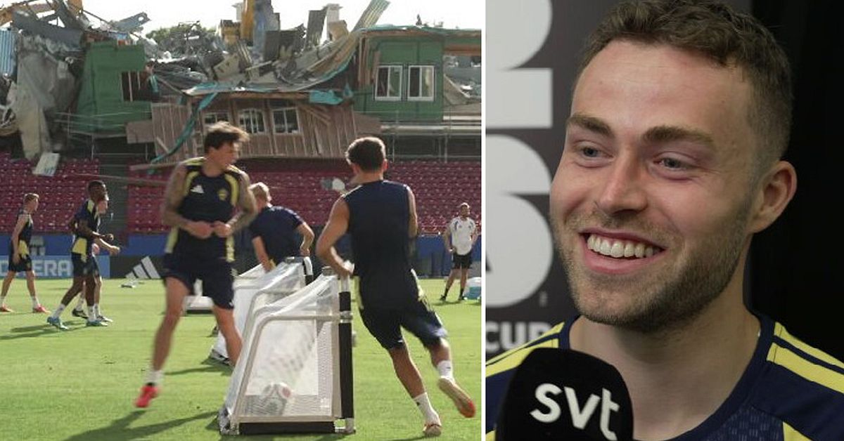 Bisarra bilderna p&aring; Sveriges tr&auml;ning: &rdquo;Man var chockad&rdquo;