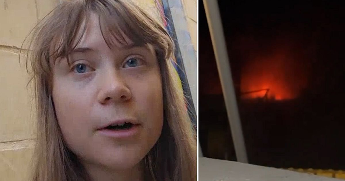 Hjälpfartyg till Gaza i lågor – Greta Thunberg skulle ha deltagit i aktionen