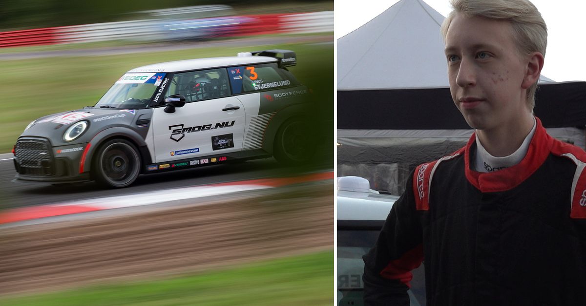 16-årige Linus från Linköping balanserar skola med motorsport