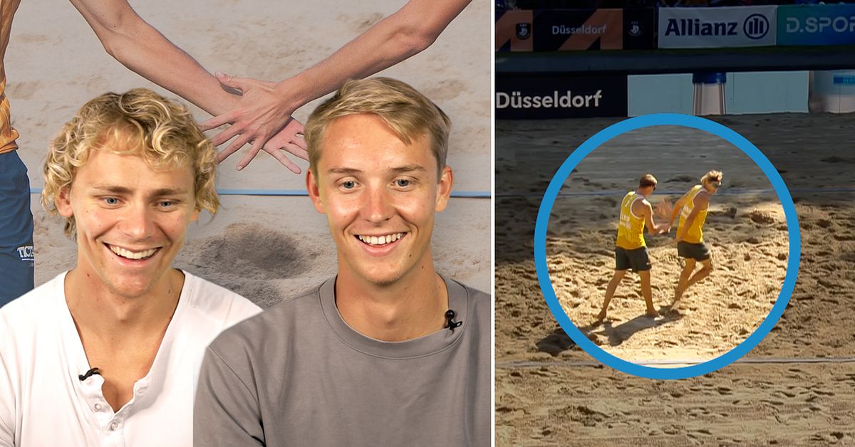 Här förklarar Åhman och Hellvig den ovanliga rutinen