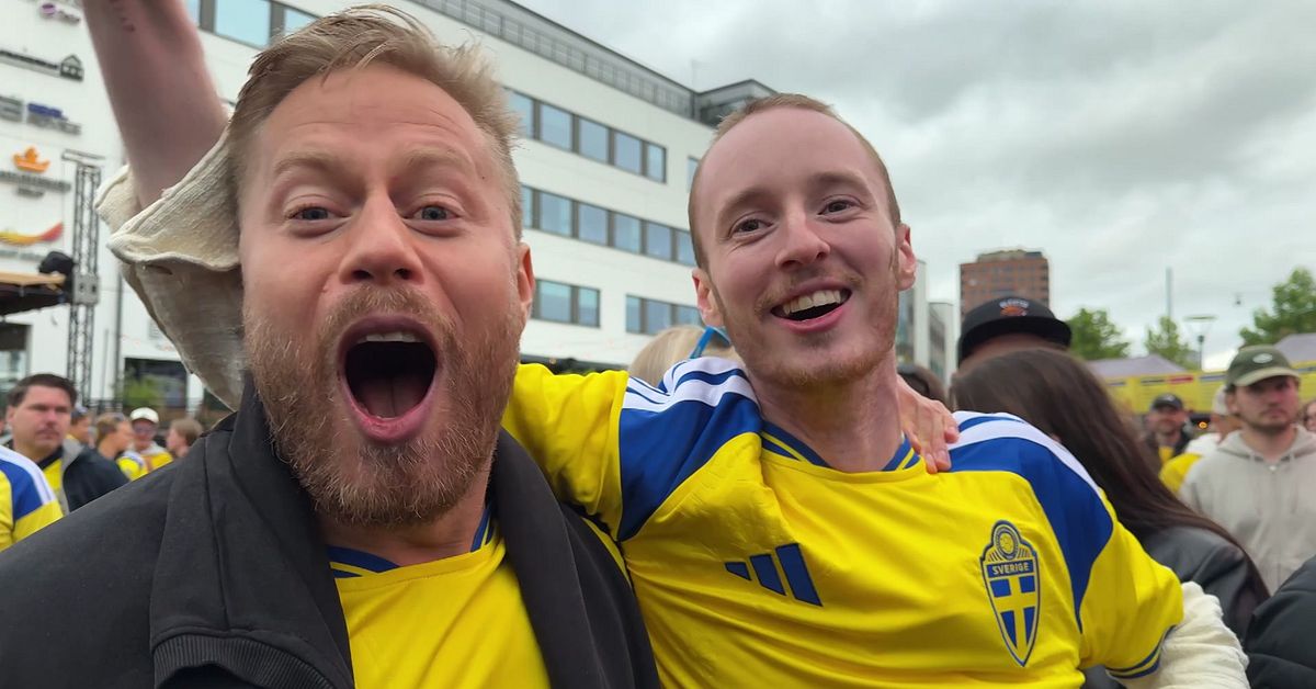 Hundratals VM-fans fyllde Inre hamn i Karlstad