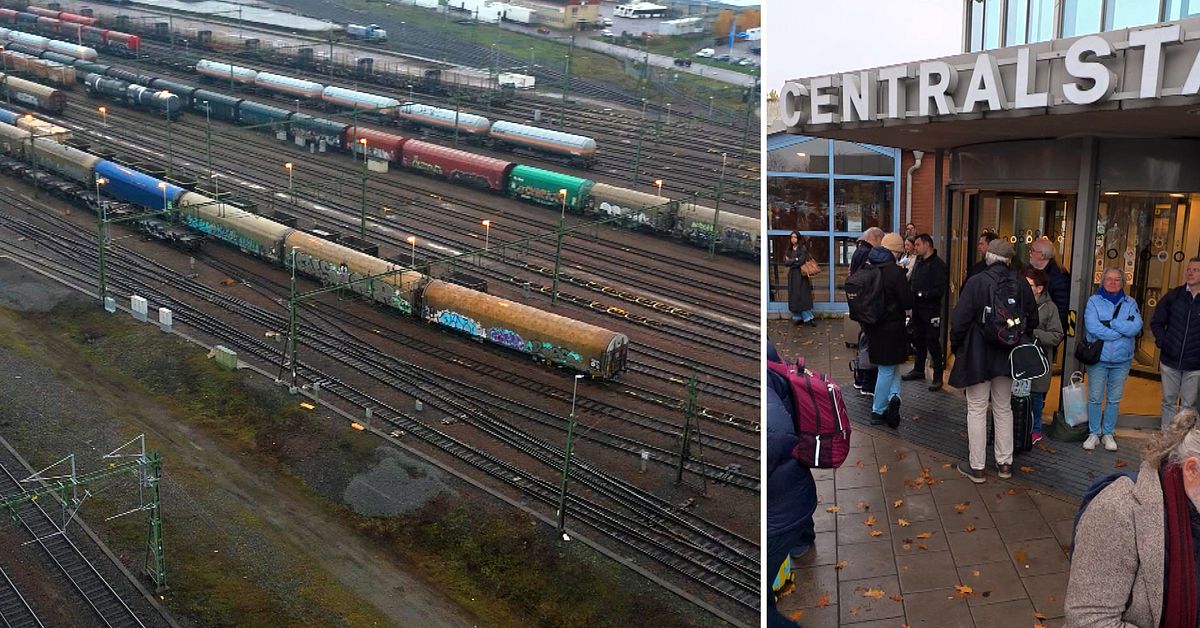 Centralstationen utrymdes efter larm om gaslukt i Borl&auml;nge
