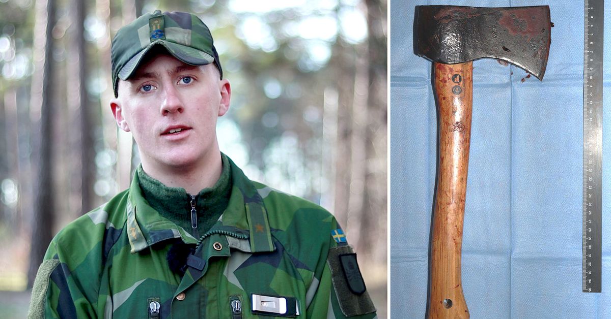 Gustav, 22, satte sig med misstänkte yxmördaren: ”Ville lugna honom”