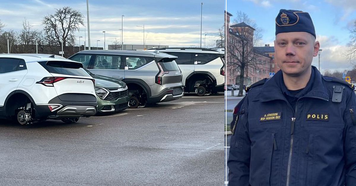 Våg av bilhjulsstölder i Östergötland – företag och privatpersoner drabbade