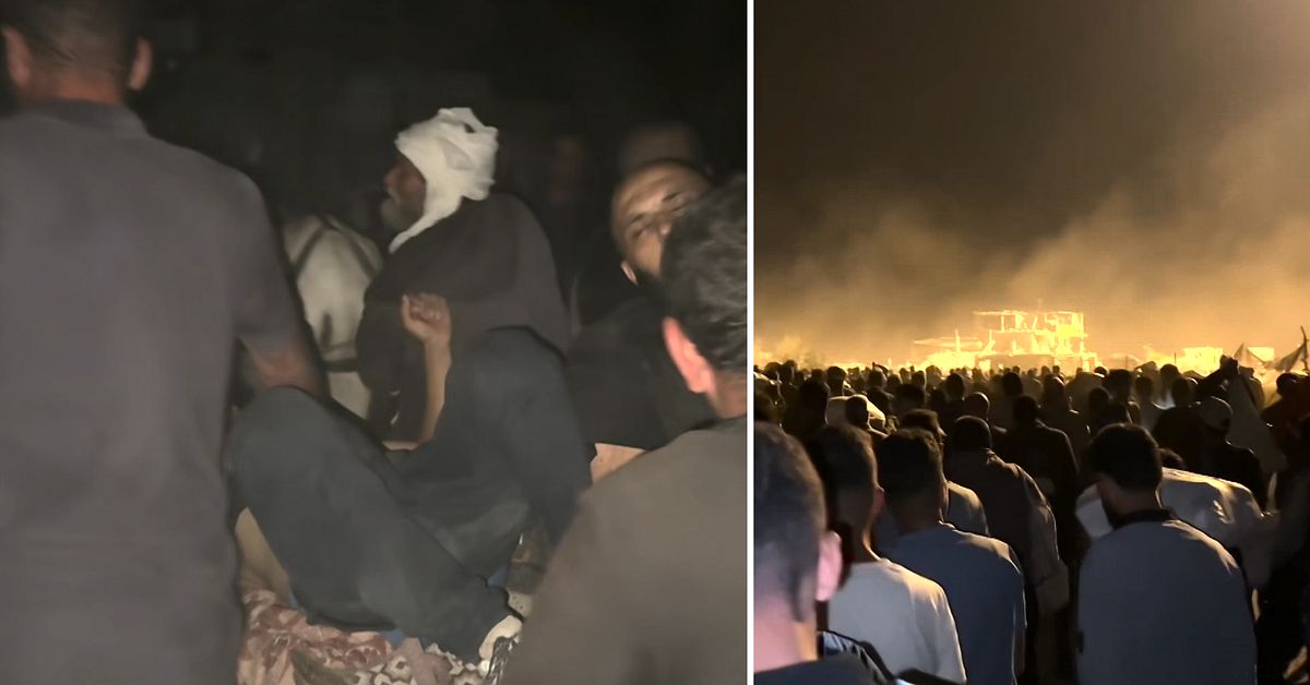 Se bilderna från matköerna inne i Gaza