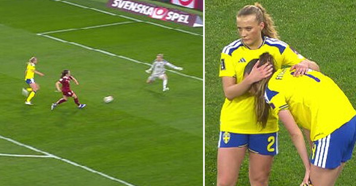 Sverige föll mot Danmark i VM-kvalet – avgjorde på tilläggstid