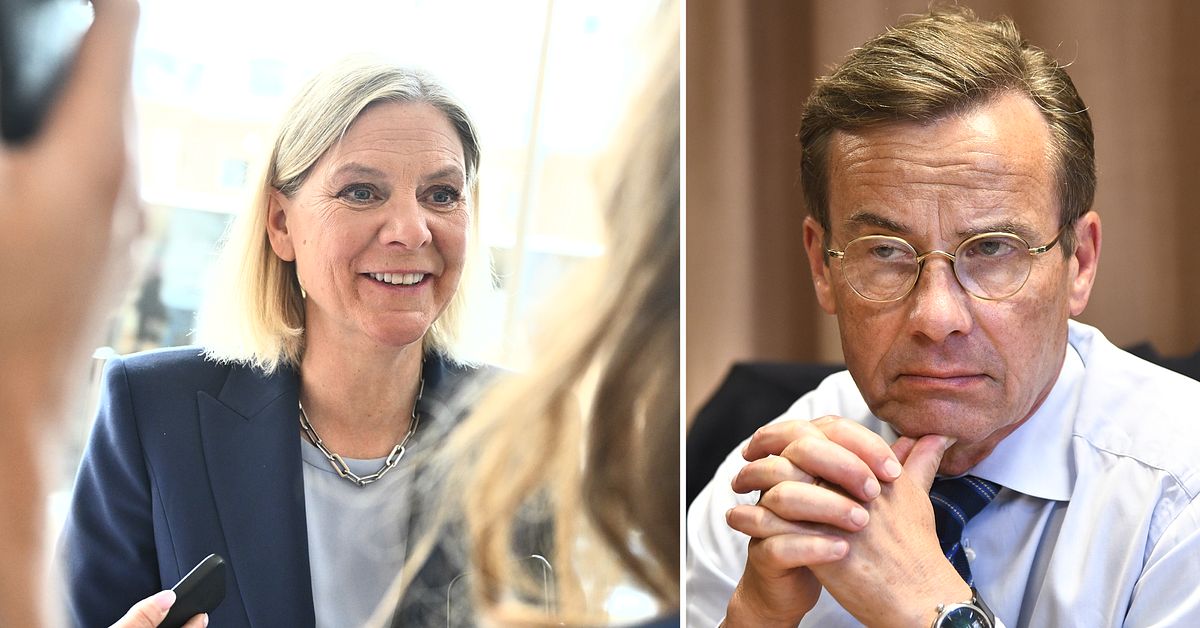 Ulf Kristersson tappar i f&ouml;rtroende &ndash; Andersson drar ifr&aring;n
