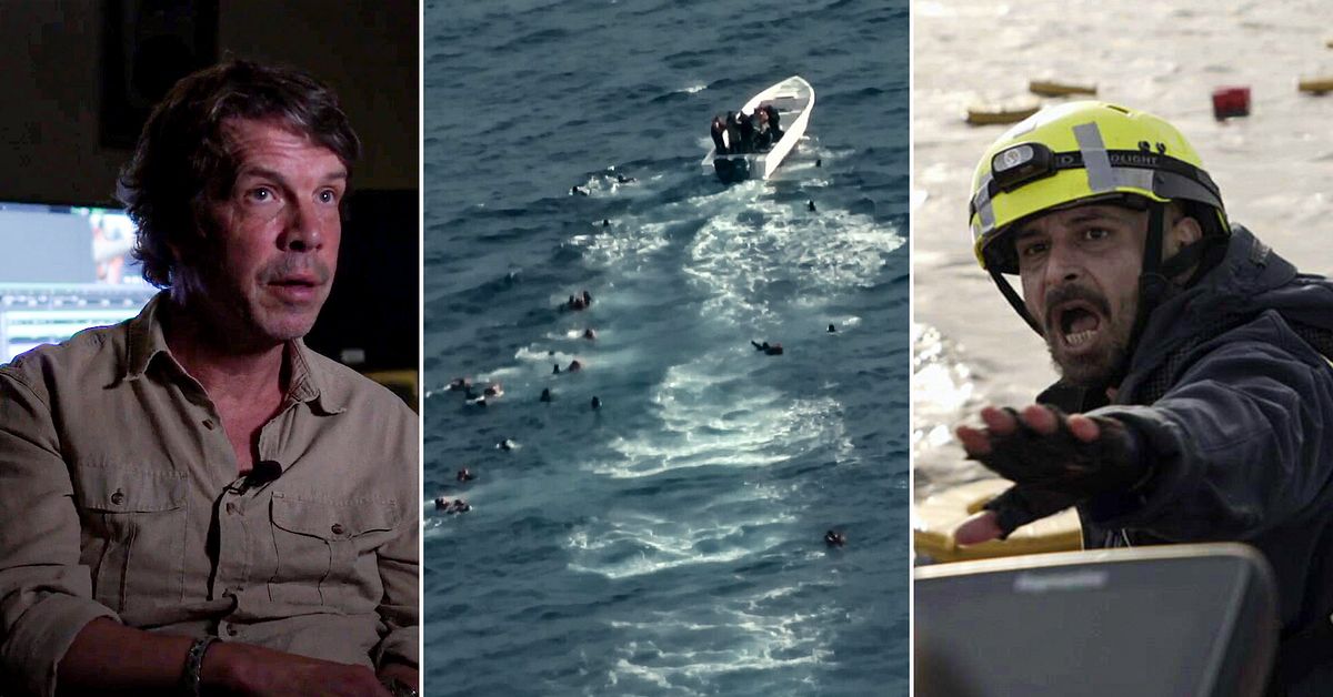 Mission review photographer in dramatic Mediterranean rescue: 'They're shooting'