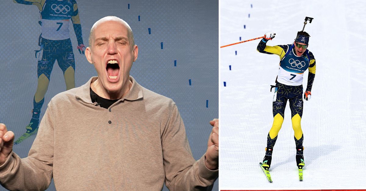 Se Ferrys vilda reaktion n&auml;r Martin Ponsiluoma tar guld