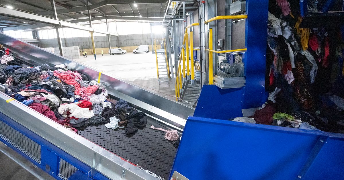 Världsunik anläggning för textilsortering till salu