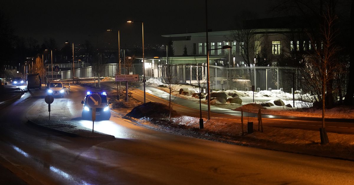 Explosion vid USA:s ambassad i Oslo