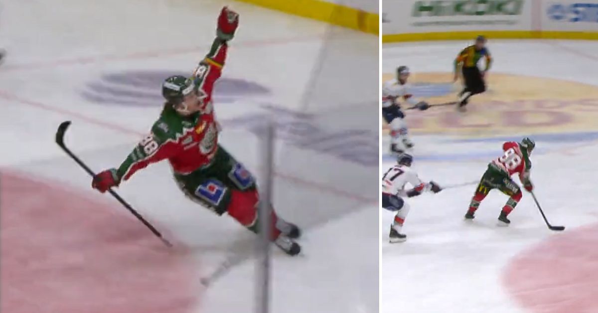 Ice hockey: Frölunda’s Malte Strömwall scored a hat trick against Växjö – in less than ten minutes