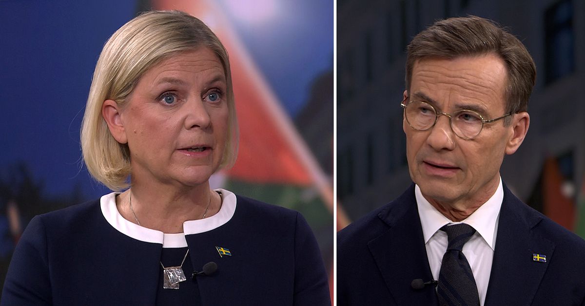 Kristersson och Andersson i debatt om Palestinademonstrationer: ”Terrorromantik till vänster”